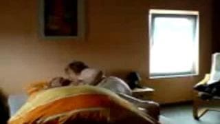 Беременная девушка и ее муж в постели!