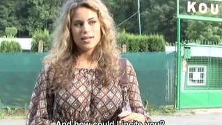 Чешская блондинка любит ебаться на природе