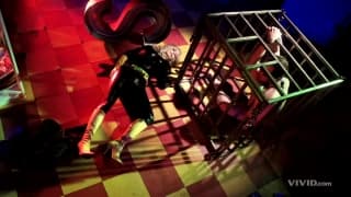 Бет-мен-проиграл супермену, потому что не трахнул эту рыжую шлюшку!